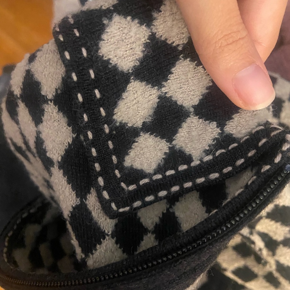 Pendleton Brown And Cream Diamond Pattern Knit Ja… - image 6